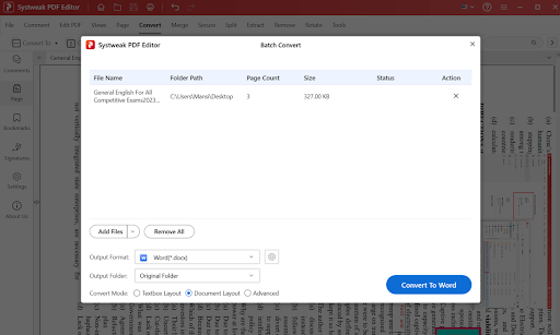Convert PDF
