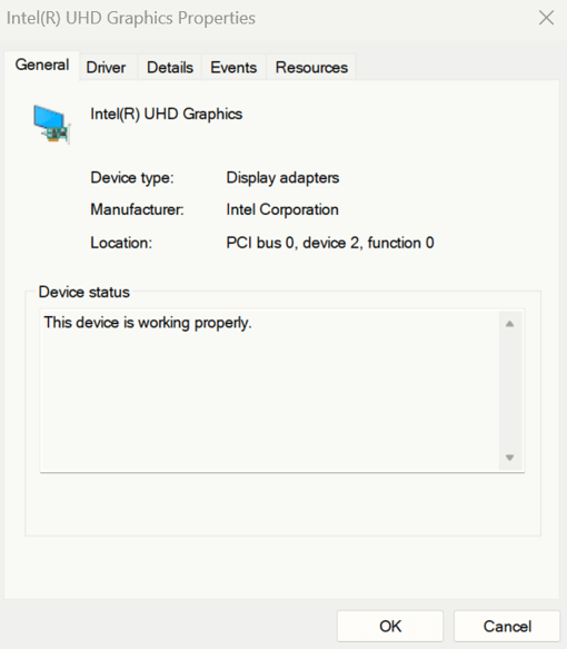 Device status