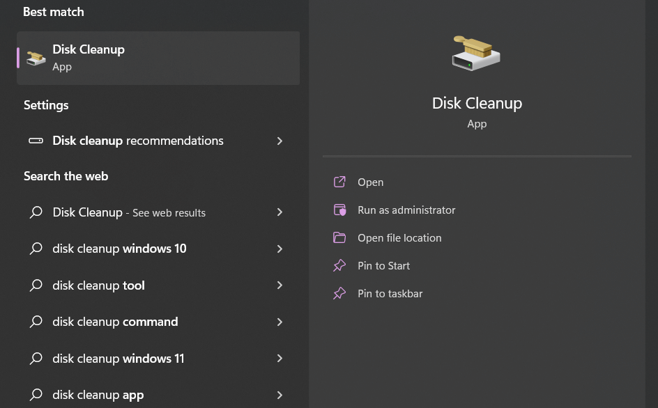 Disk Cleanup