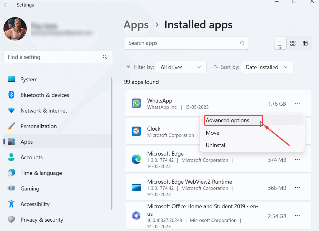 Install Advanced Options