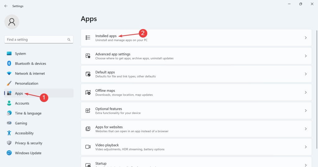 Installed Apps