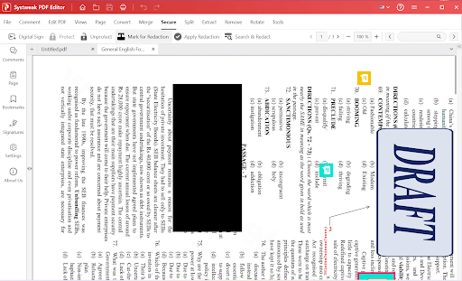 Mark for Redaction