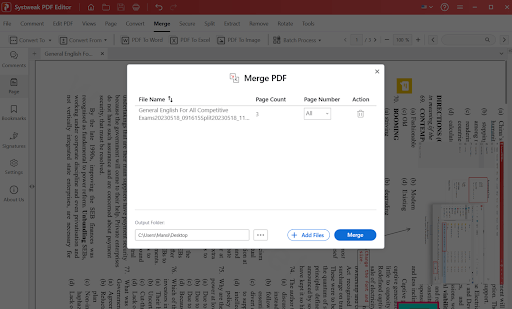 Merge Your PDF