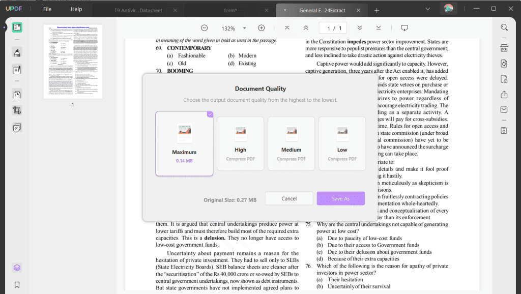 PDF File Compression & Merging