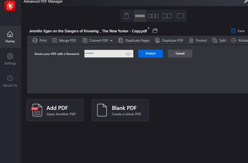 Password Protect PDF