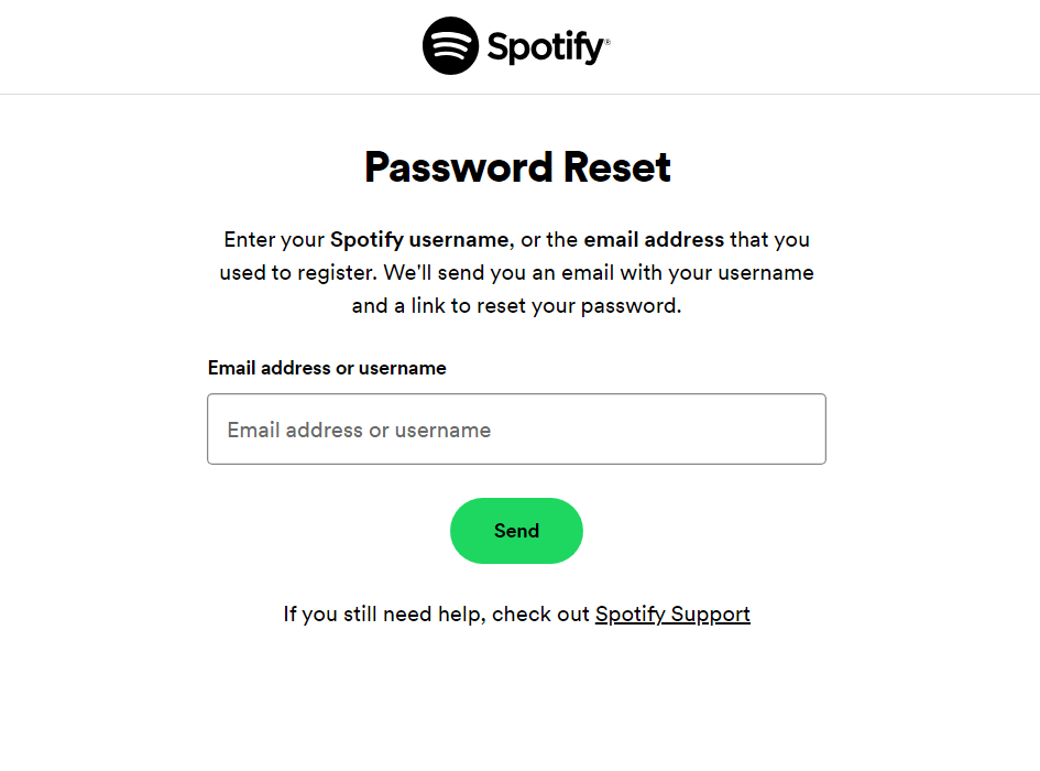 Password Reset