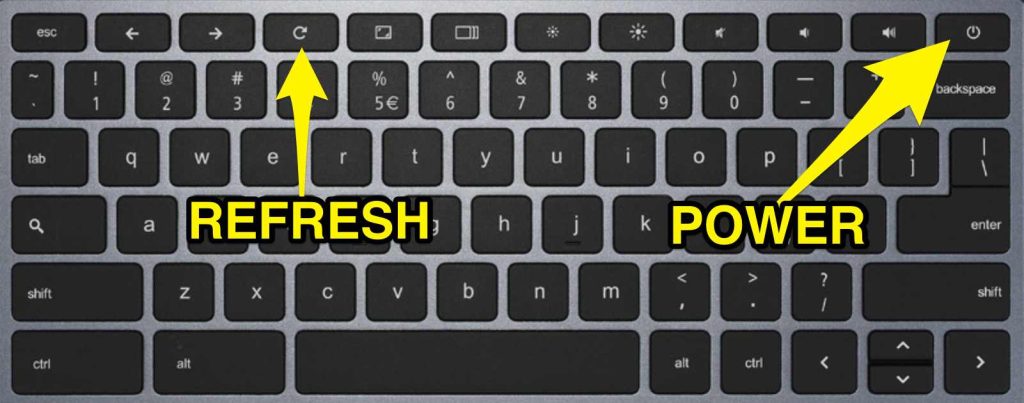 Power button simultaneously