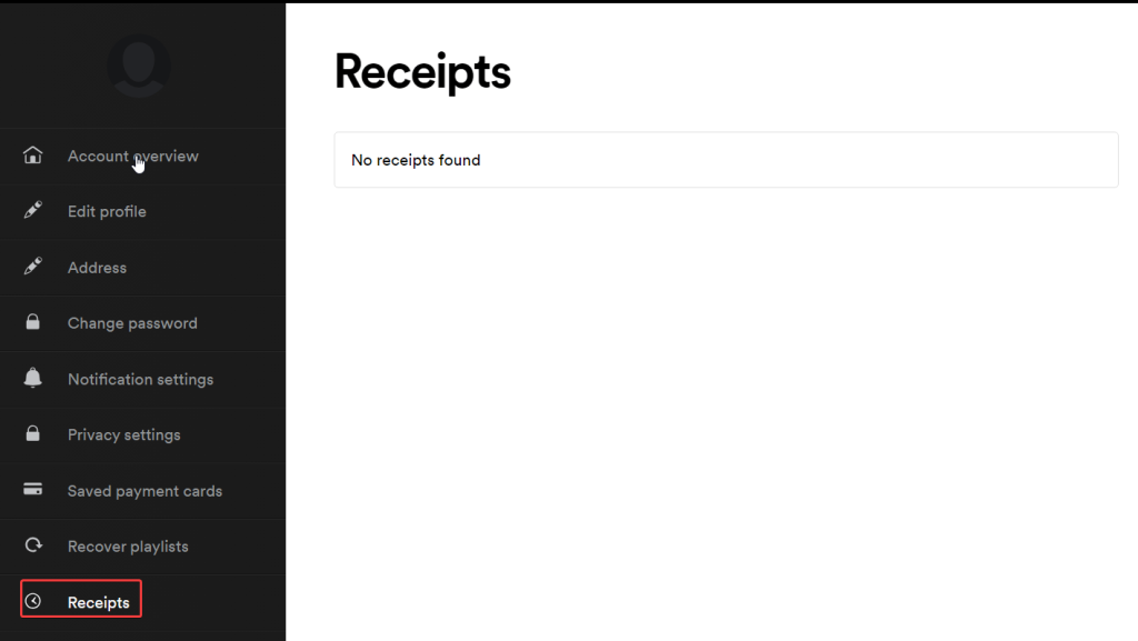 Receipts