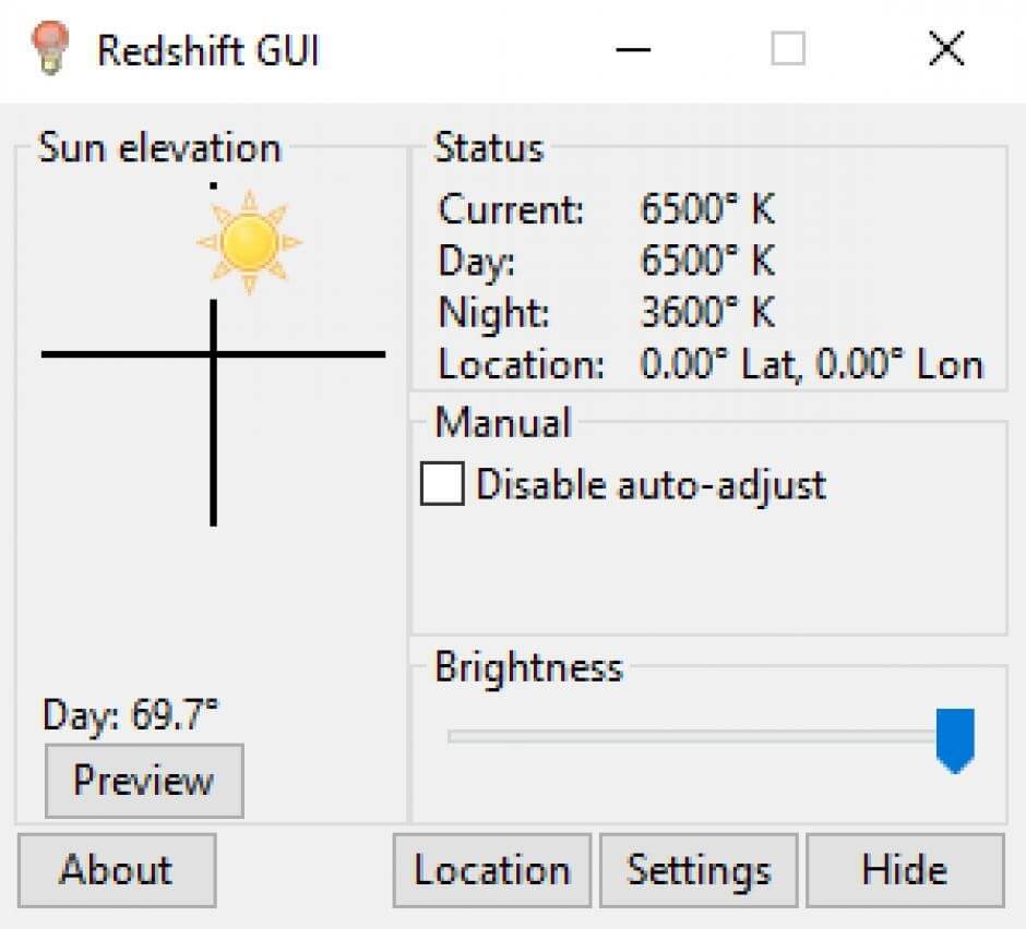 RedshiftGUI
