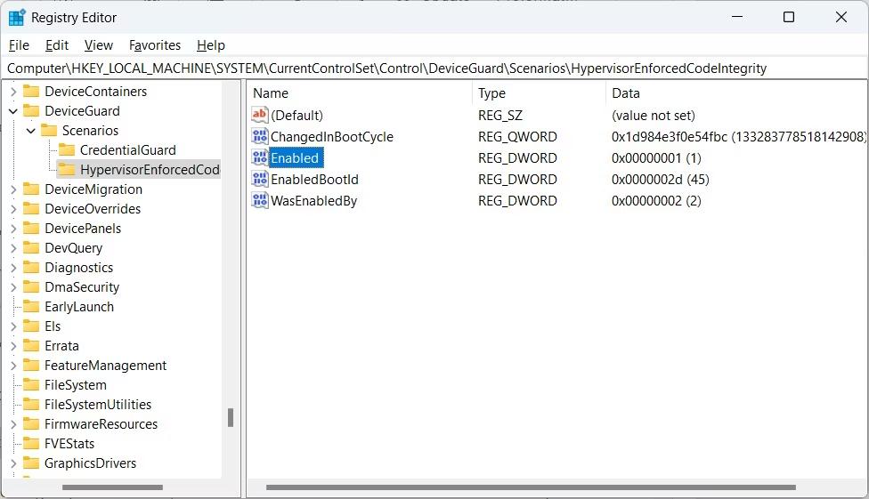 Registry Editor