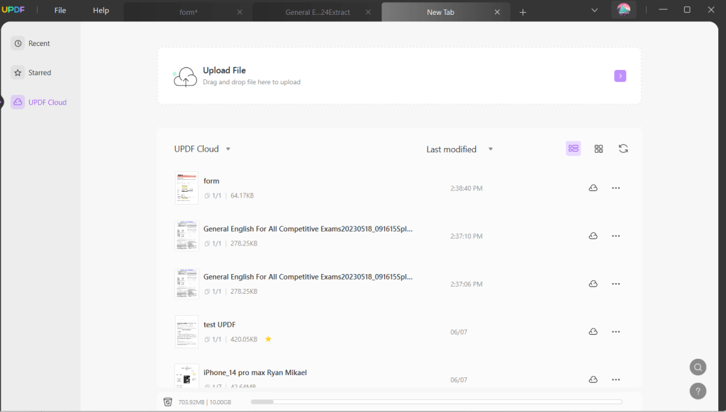 Seamless UPDF Cloud Service