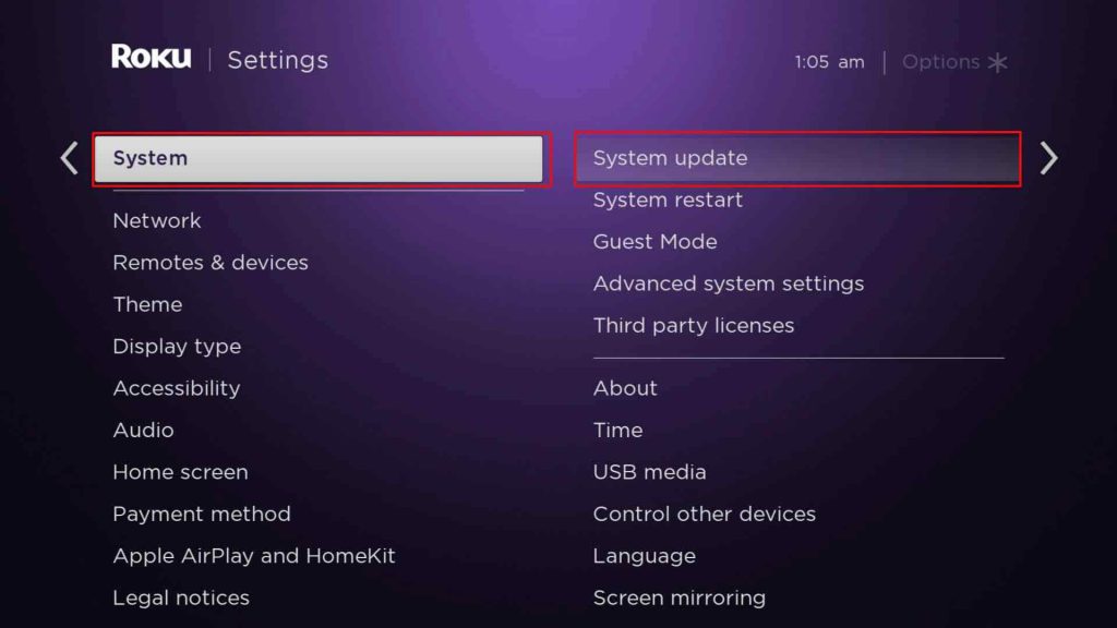 System Update