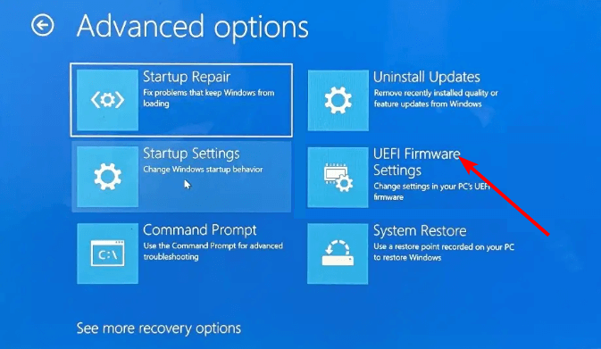 UEFI Firmware Settings