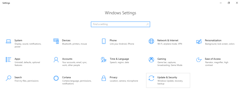 Update & Security
