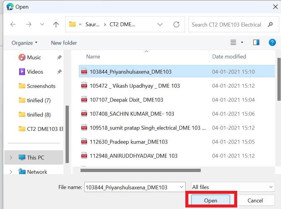 Upload the PDF