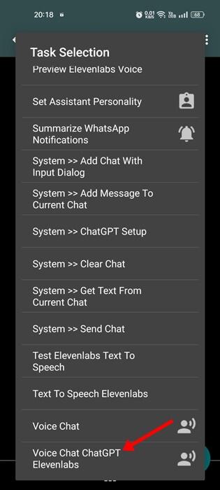 Voice Chat ChatGPT Elevenabs