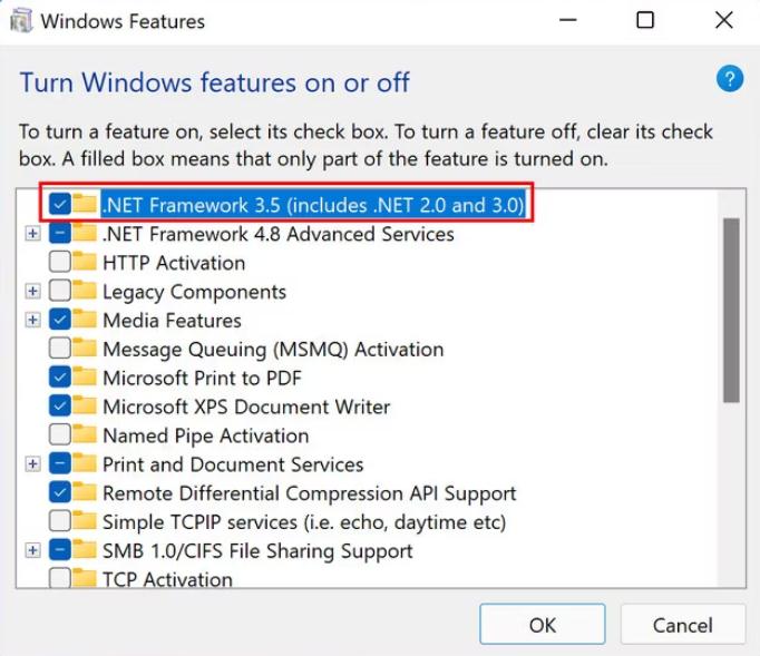 Windows Features