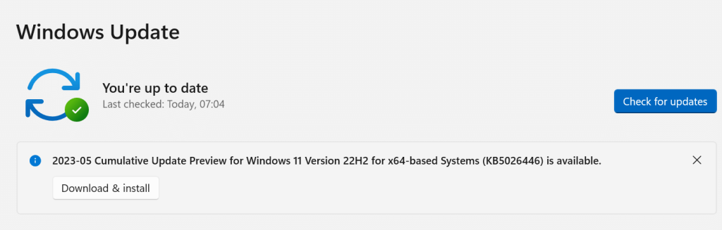 Windows Updates