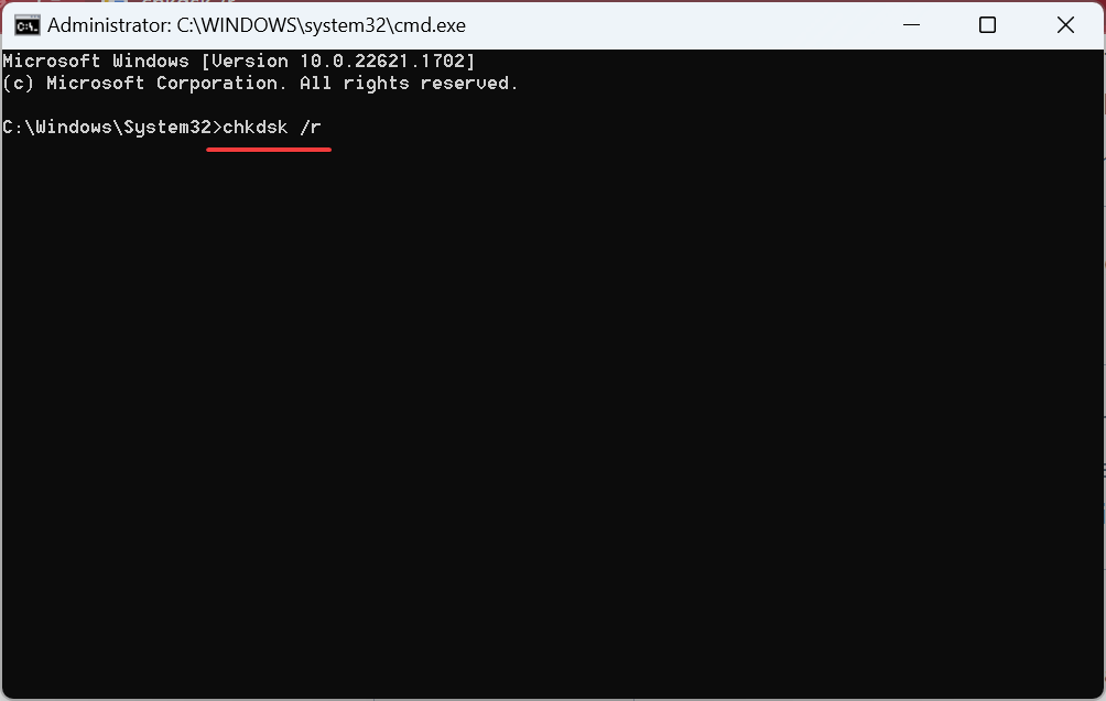 chkdsk