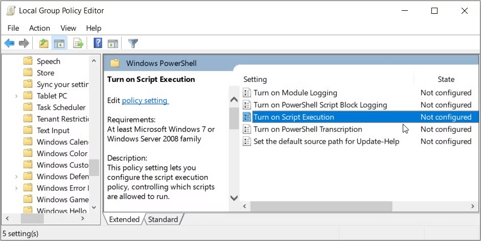 computer configuration