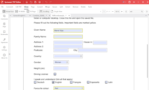 edit and fill forms