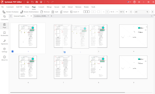 move pages within your PDF