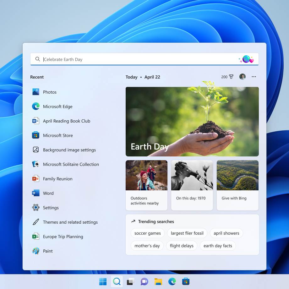 search menu