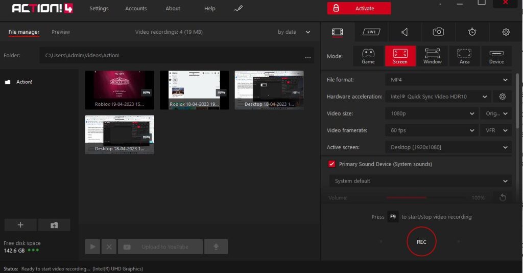 Action! Screen Recorder