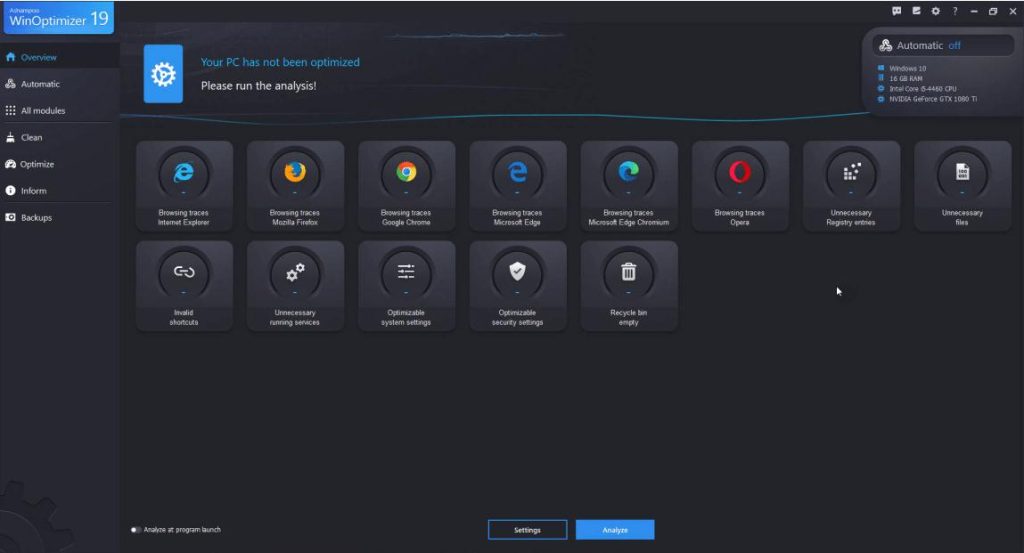 Ashampoo WinOptimizer