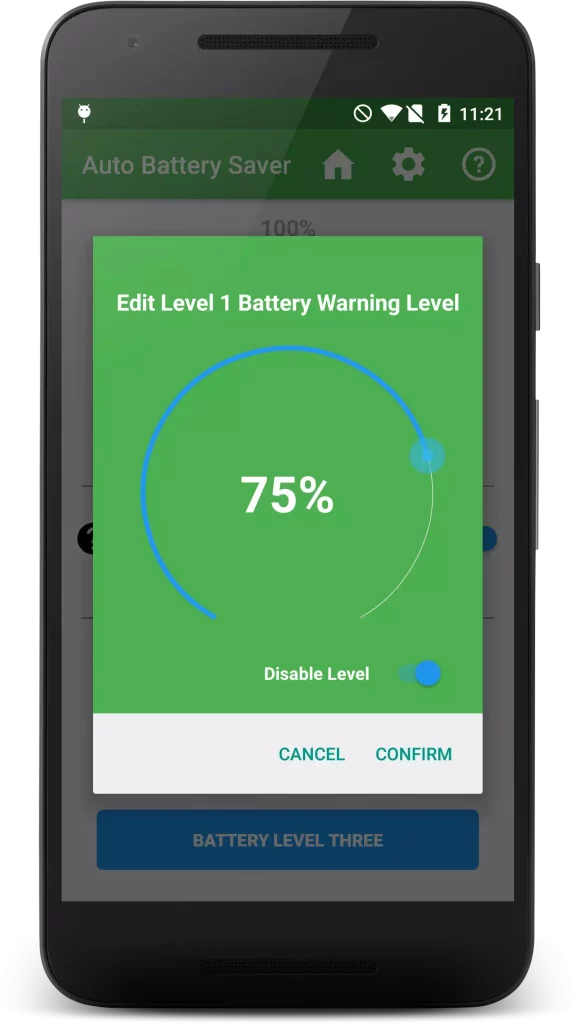 Auto Battery Saver app