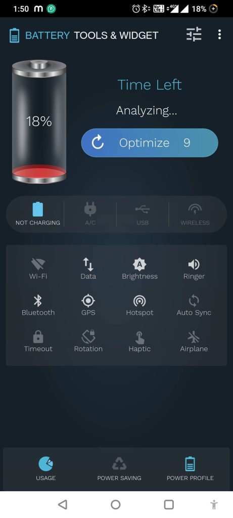 Battery Tools & Widget