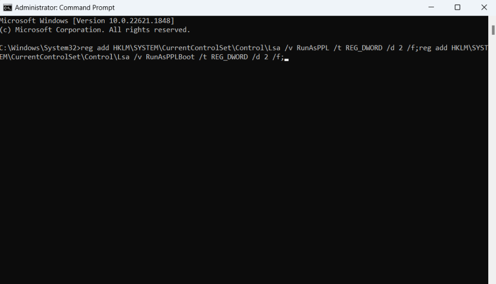 Command Prompt window