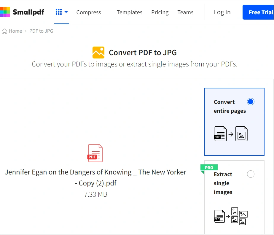Convert-entire-pages