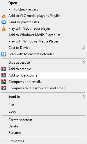 Create A ZIP Folder