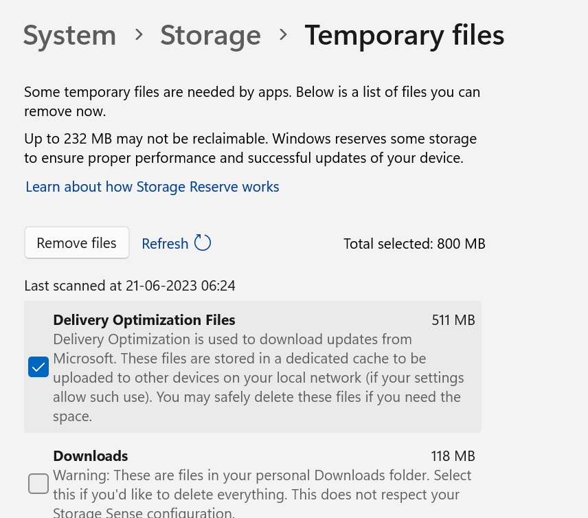 Delivery Optimisation Files