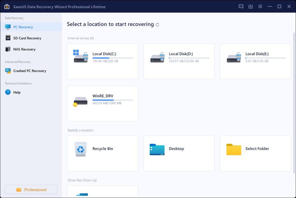 EaseUS Data Recovery Wizard