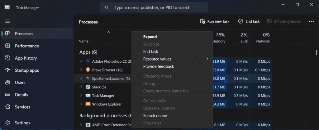 EpicGamesLauncher