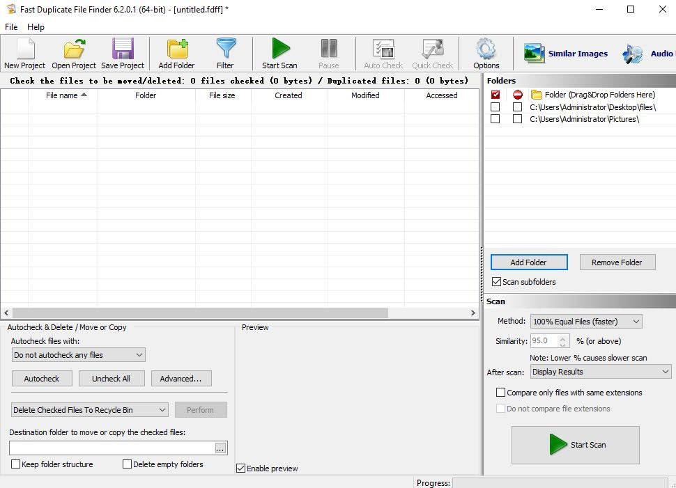 Fast Duplicate File Finder