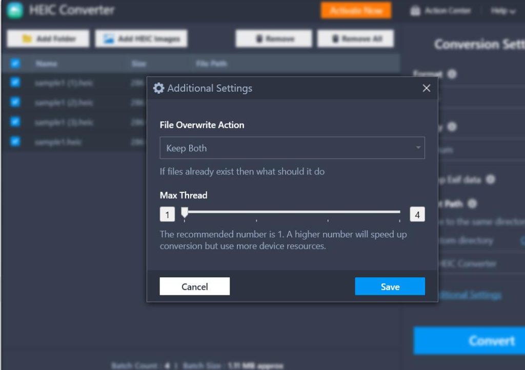File Overwrite Action