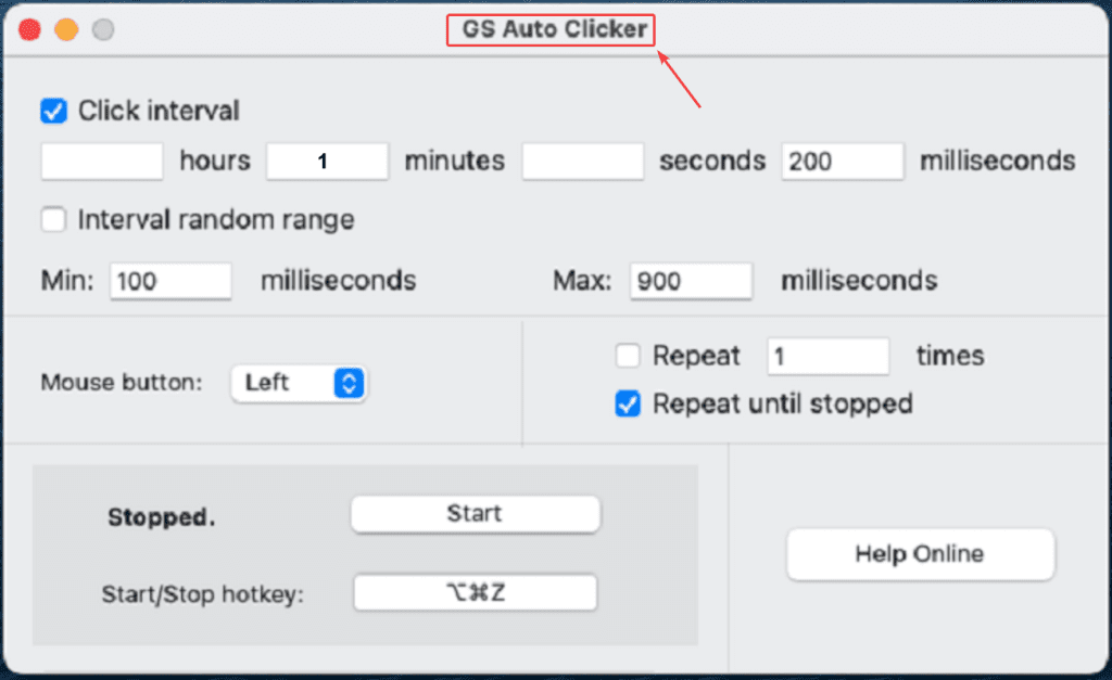 GS Auto Clicker