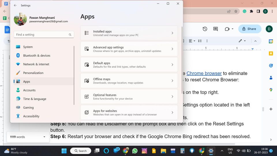 Installed Apps