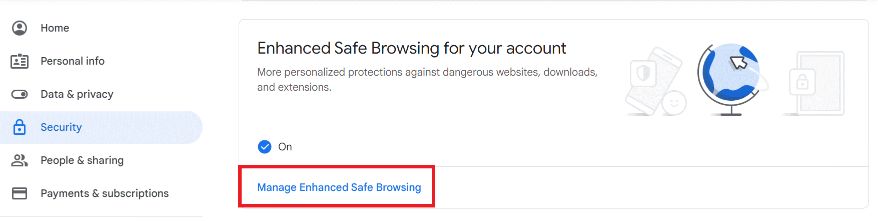 Manage Enhanced Safe Browsing
