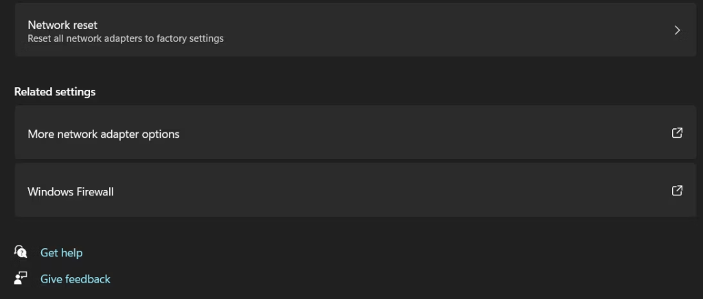 More network adapter options