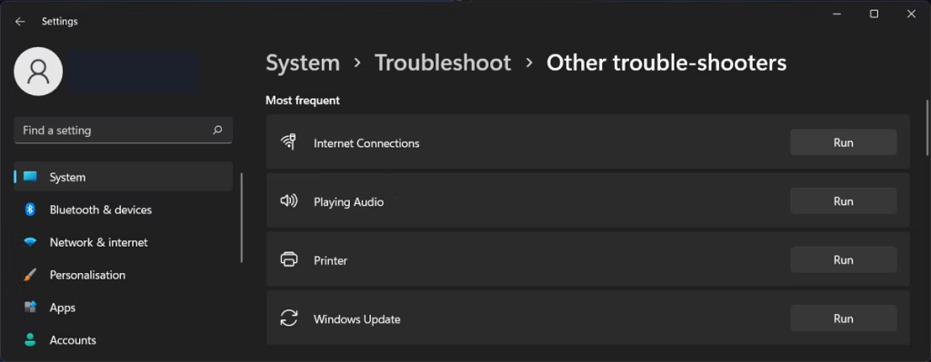 Network troubleshooter