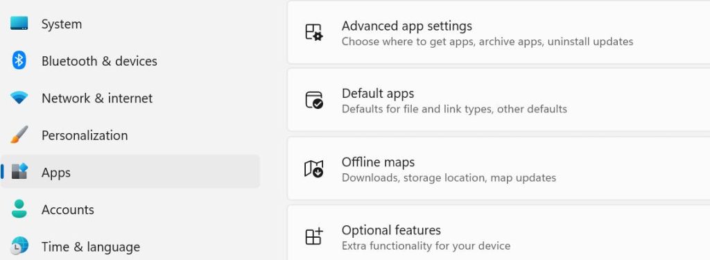Optional Features