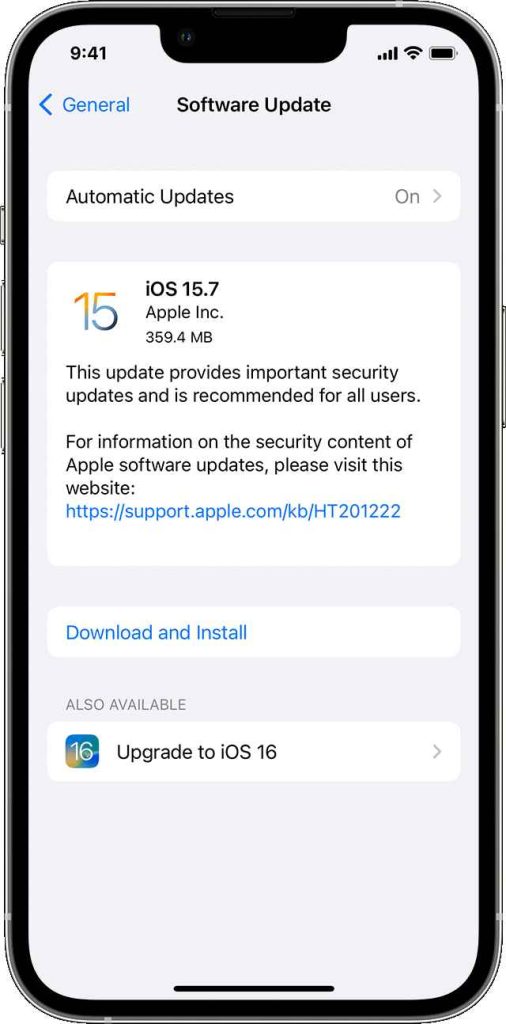 Software Update
