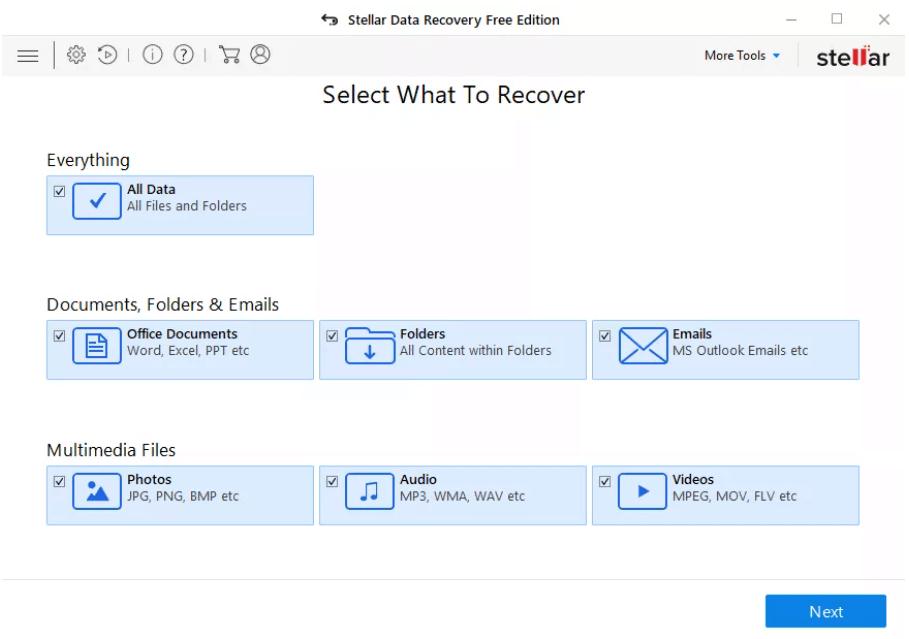 Stellar Data Recovery