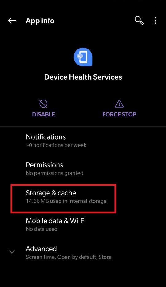 Storage & cache