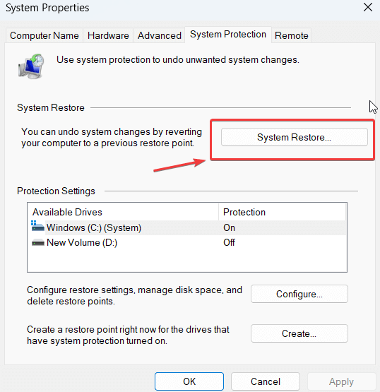 System Restore