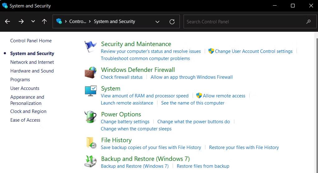 System and Security